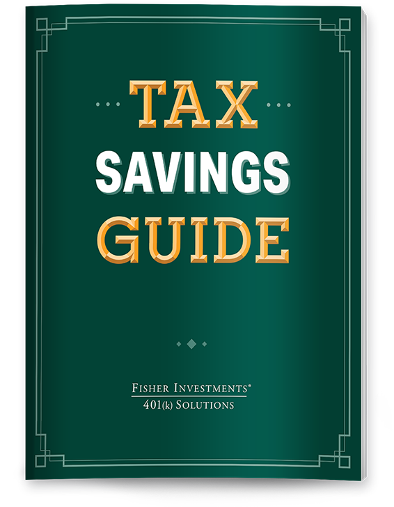 Image that reads Tax Saving Guide graphic